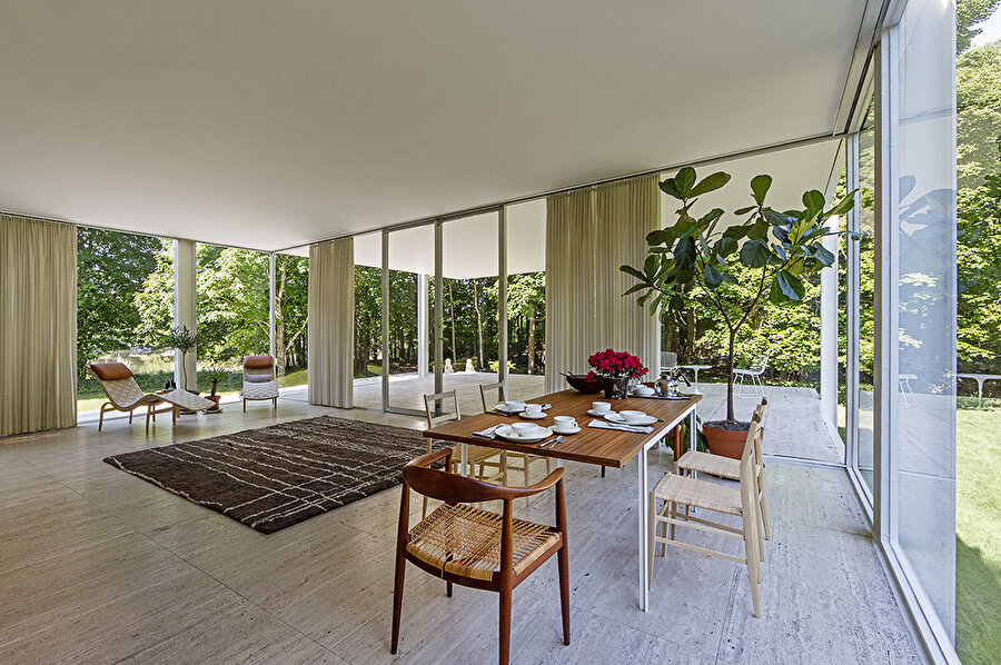 The Farnsworth House.