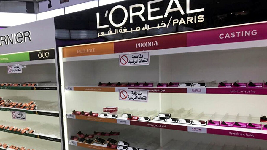 Kuveyt'te Fransız ürünleri raflardan indirildi.