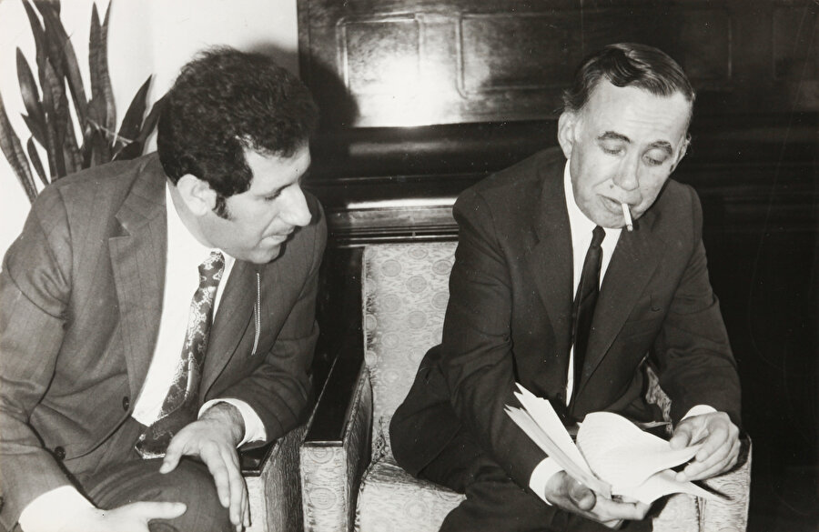 Doğan Hızlan’la Beşiktaş’taki evinde bir röportaj sırasında, 28 Mayıs 1971