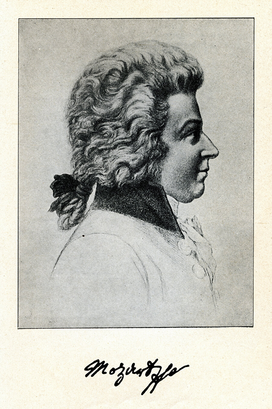 Mozart'ın gençlik dönemlerine ait gravür