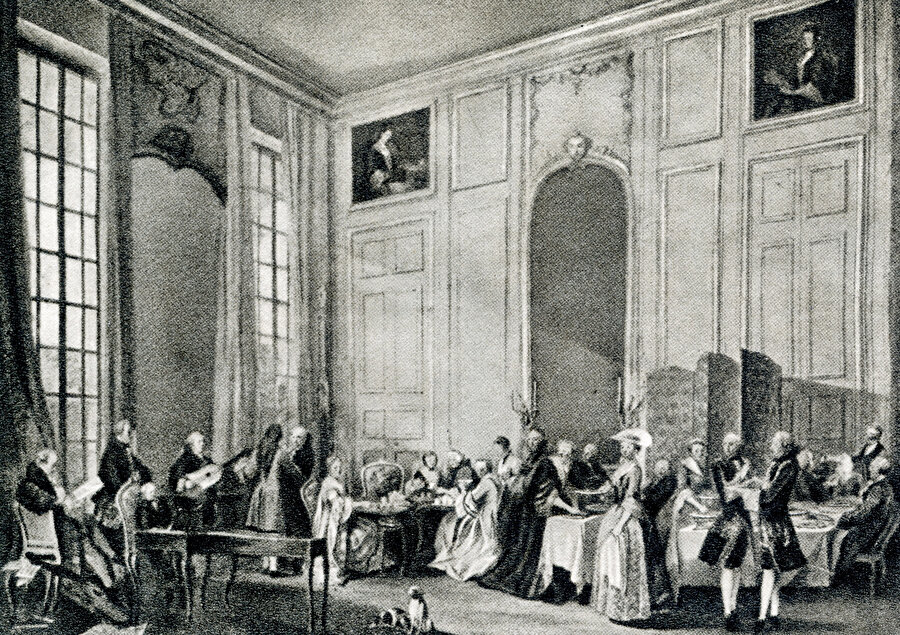 Mozart'ın konserlerinden bir gravür- 1766