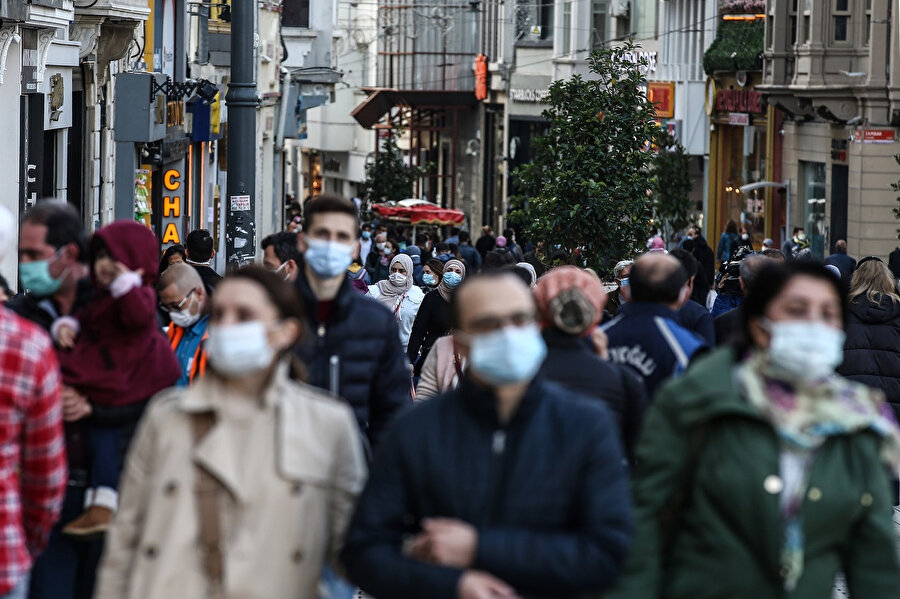 İstanbul'da maske kullanımı