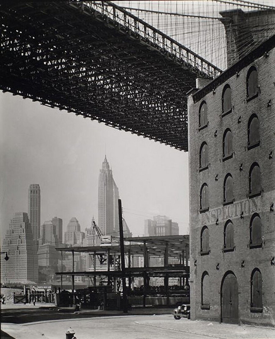 Brookyln Köprüsü, 1936. Fotoğraf: Berenice Abbot.