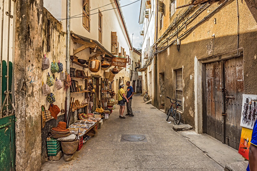 Stone Town sokakları. 