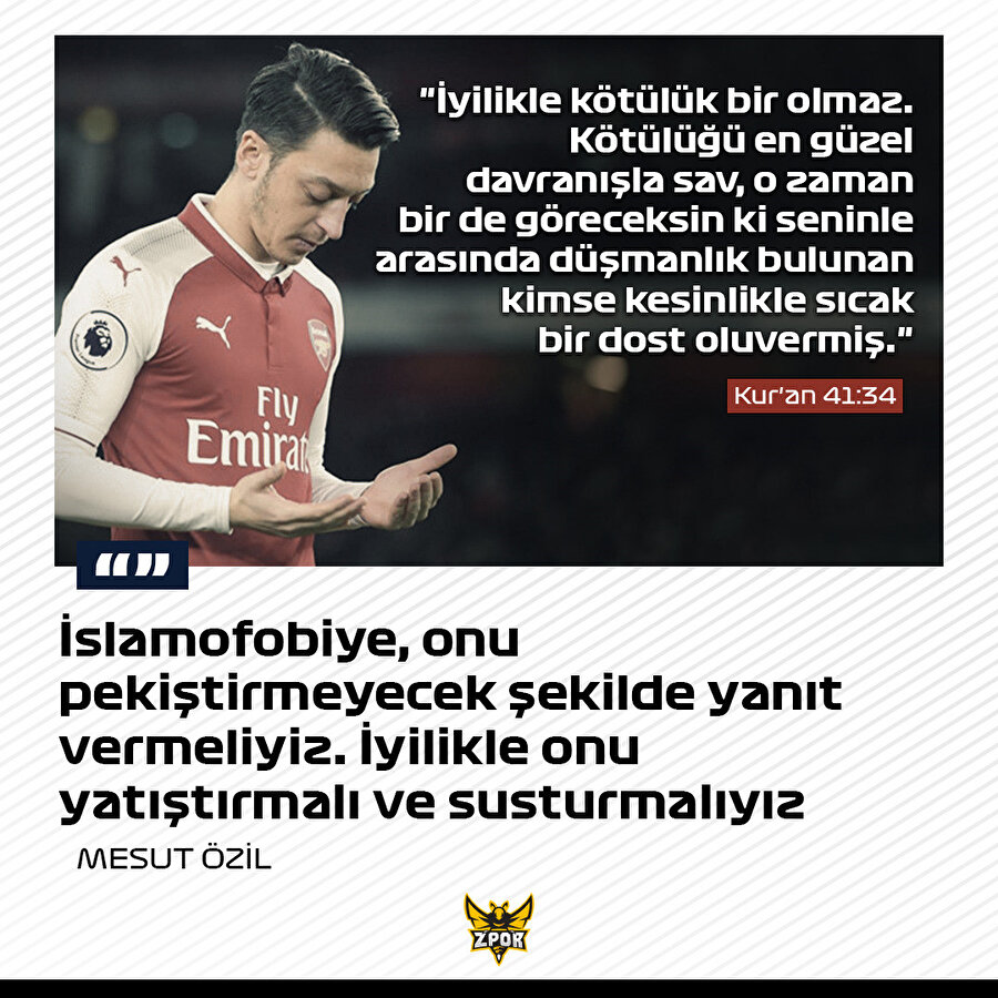 Mesut Özil'den İslamofobi karşıtı mesaj