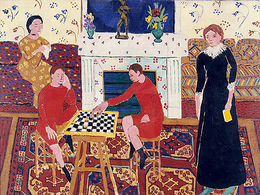 Perspektif kurallarıyla çelişen ve ağırlıklı olarak kırmızı renk kullanılan "Ressamın Ailesi" (The Painter's Family, 1911) isimli eserde, Matisse’nin kızı Marguerite, oğulları Jean, Pierre ve eşi Amélie yer alıyor. 