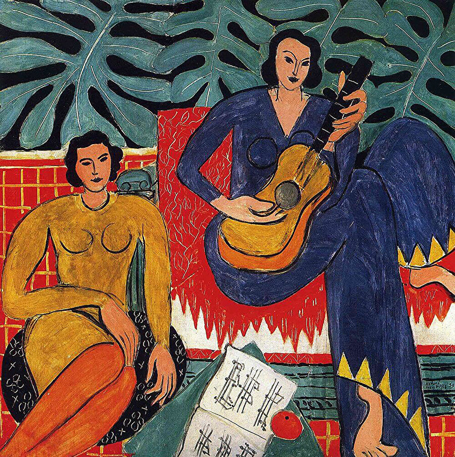 Müzik, (Music) 1939, 115x115 cm, tual üzerine yağlı boya.