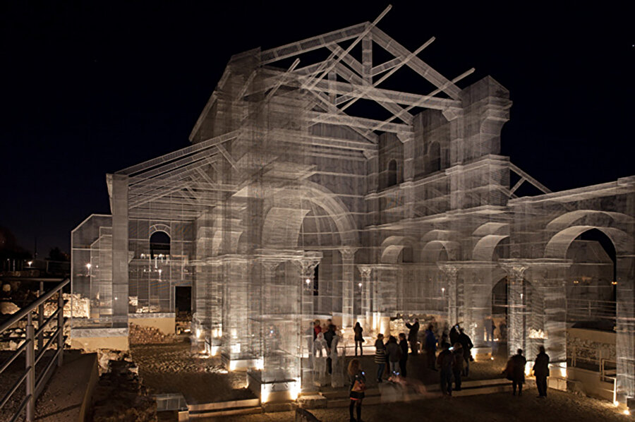 Basilica Di Siponto (Siponto Bazilikası), Kalıcı Enstalasyon, Siponto Arkeoloji Parkı, Manfredonia, İtalya, 2016.