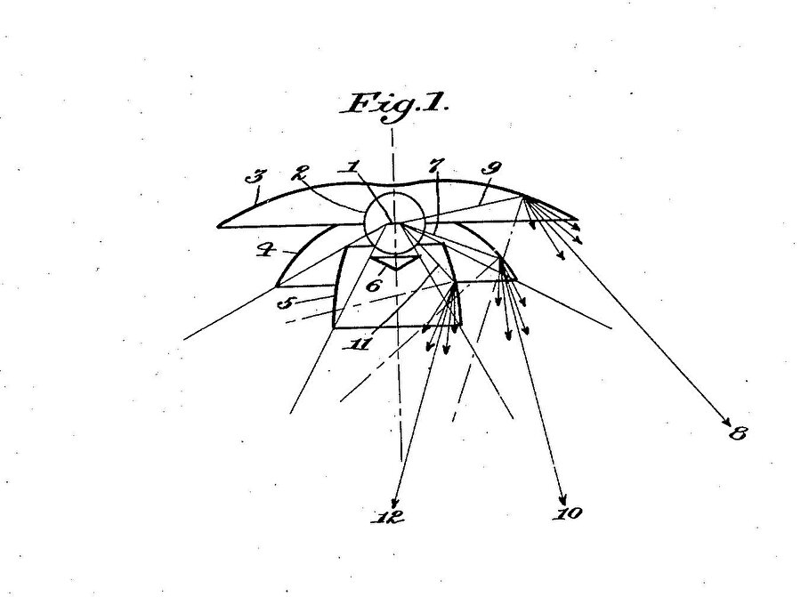 PH'ın üç renkli sistemi için patent başvurusundan bir görüntü.
