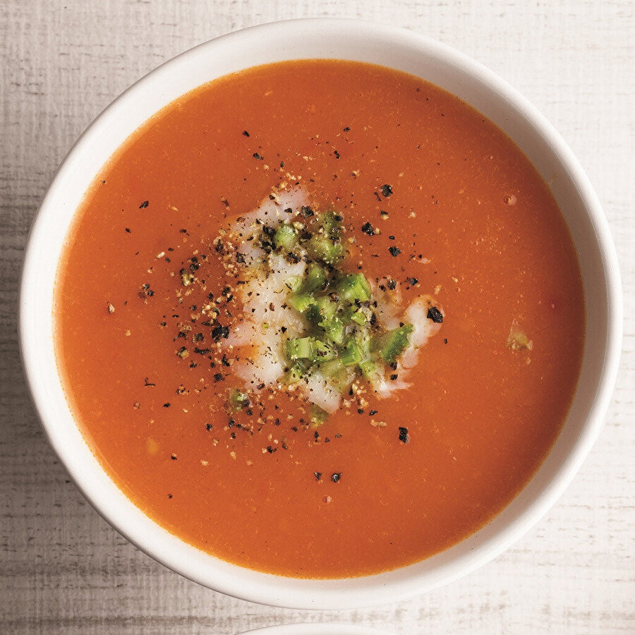 Kerevizli Domates Çorbası tarifi