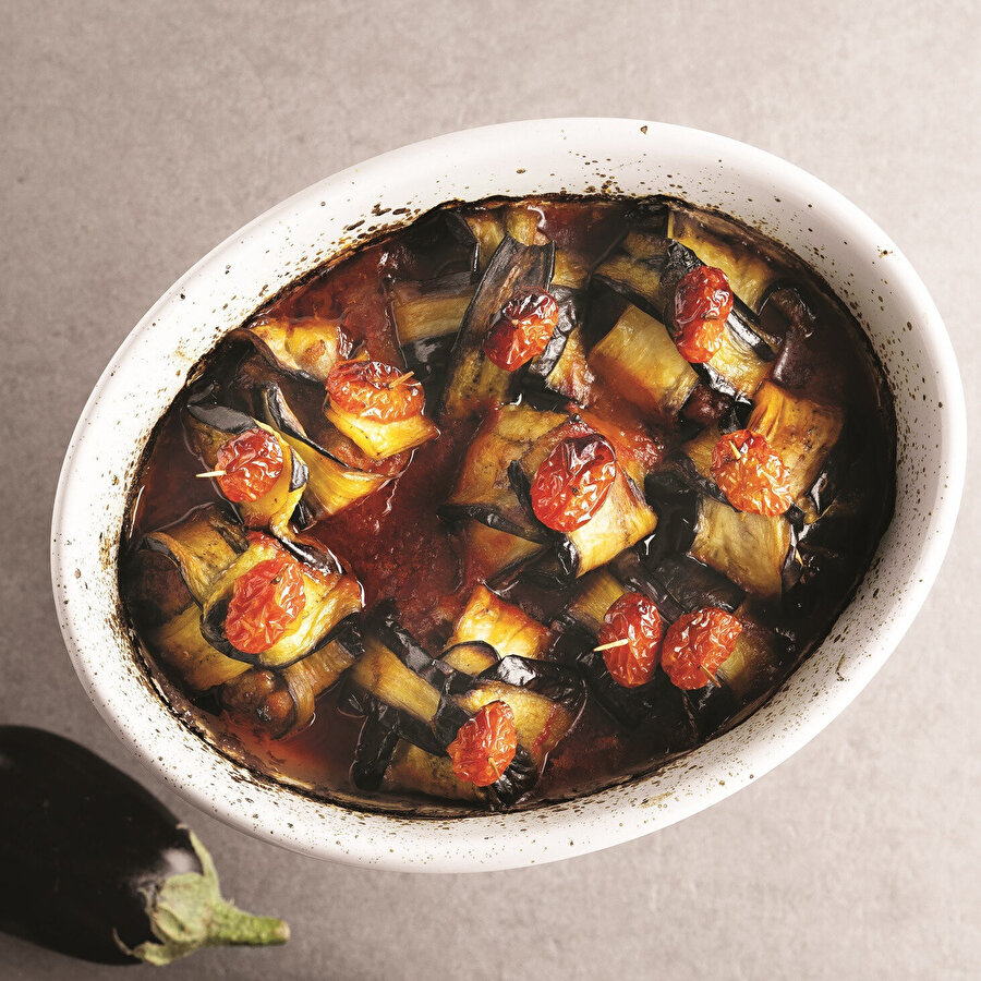 Fırında Etli Patlıcan Bohçası