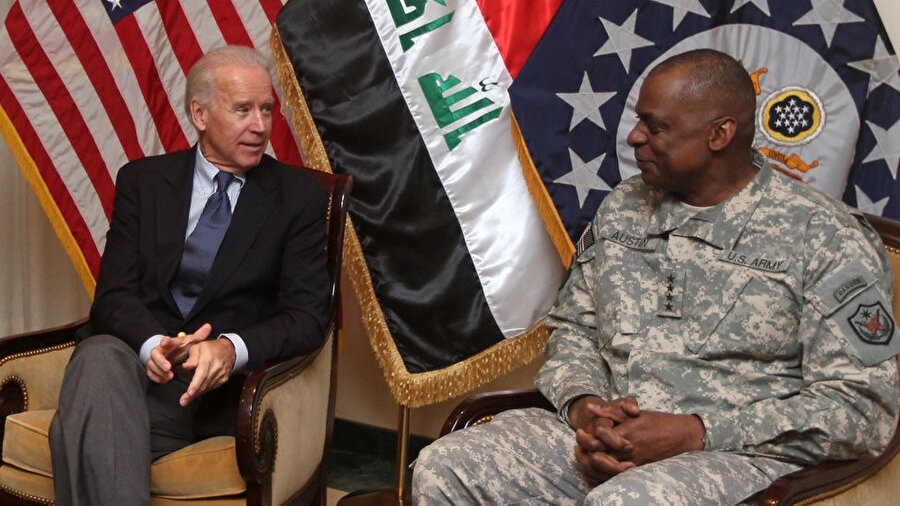 ABD'nin Seçilmiş Başkanı Joe Biden ve eski CENTCOM Komutanı Lloyd Austin - Arşiv