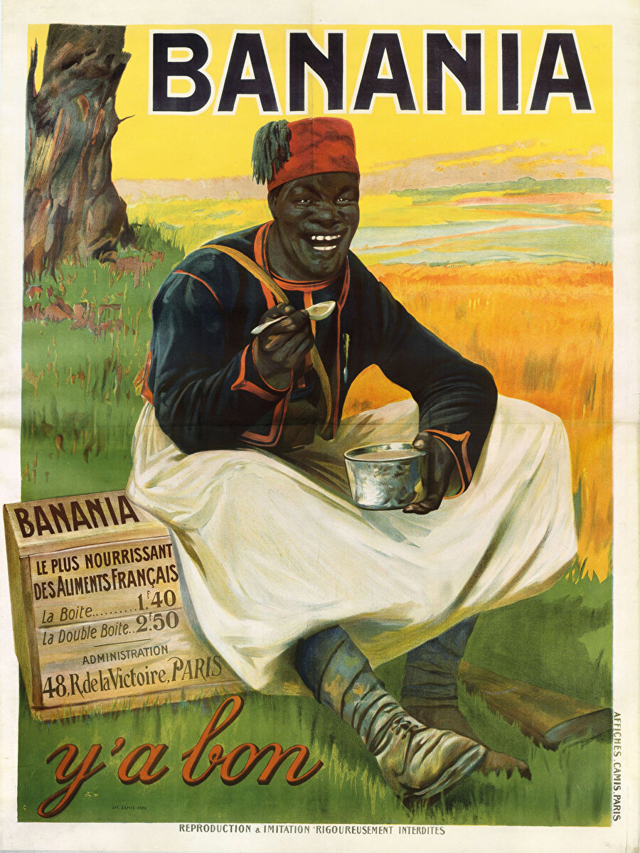Banania markasının sömürgecilikle ilişkisi 1910’lu yıllarda Senegalli bir keskin nişancının gülümseyen resmini bir kurumsal maskota dönüştürmesine dayanıyor. 