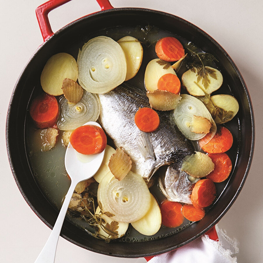 Taze Zencefilli Çipura Buğulama