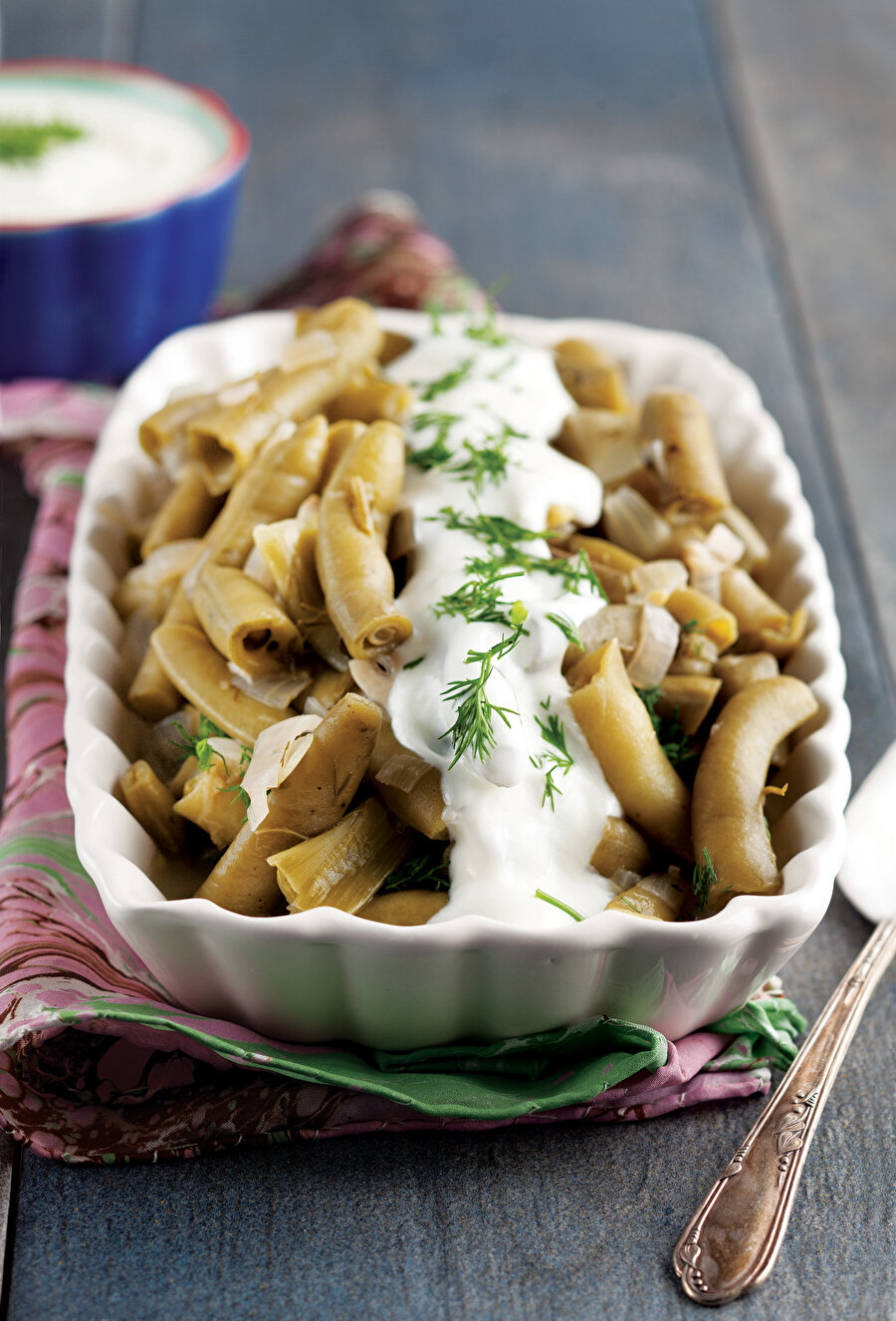 Zeytinyağlı Taze Sarımsaklı Bakla