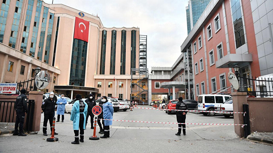 Patlamanın olduğu hastaneden görüntüler