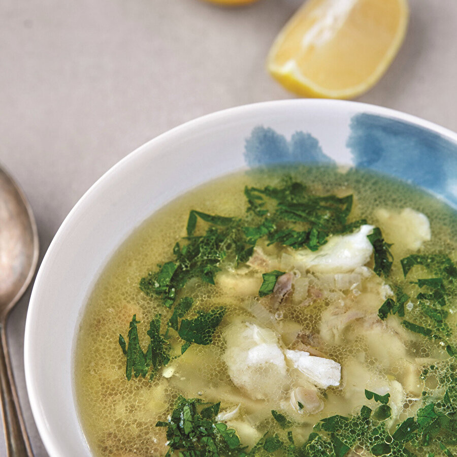 Mantarlı Balık Çorbası tarifi