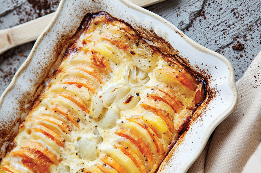 Tatlı Patatesli Graten