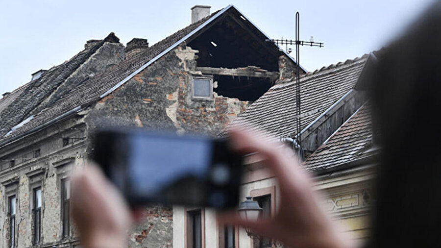 Deprem anından fotoğraflar