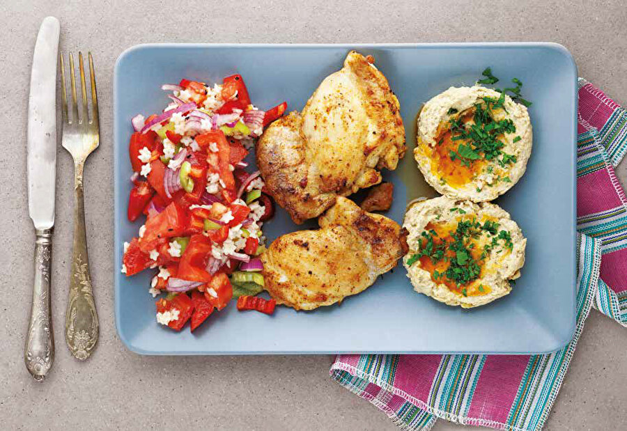 Yeşil Mercimekli Humus