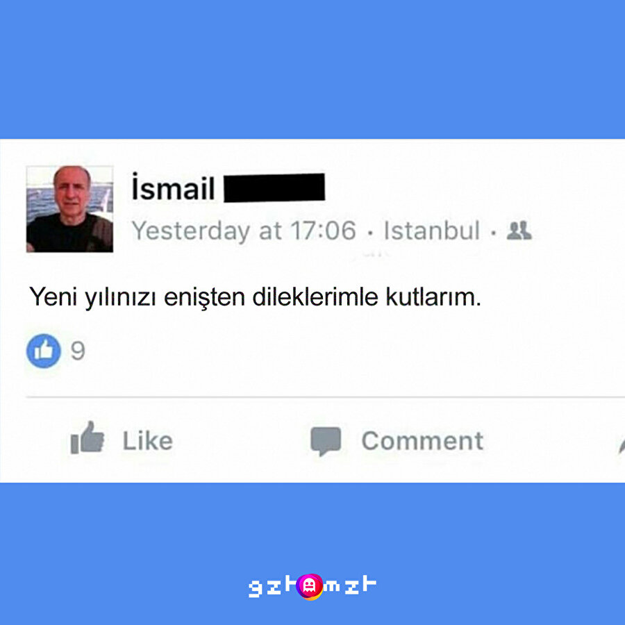 Enişten dilekleriyle kutlamayanları dışarı alalım​