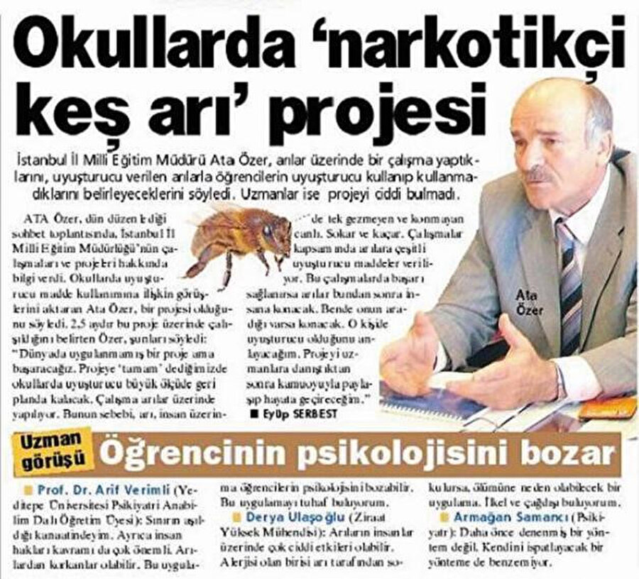 Ata Özer projesini 2008'de gazetelere anlatmıştı