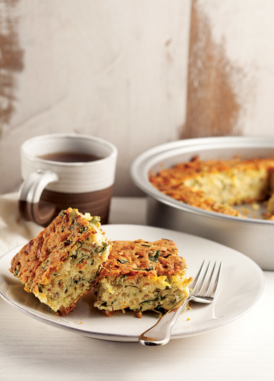 Soğanlı Pırasalı Kek