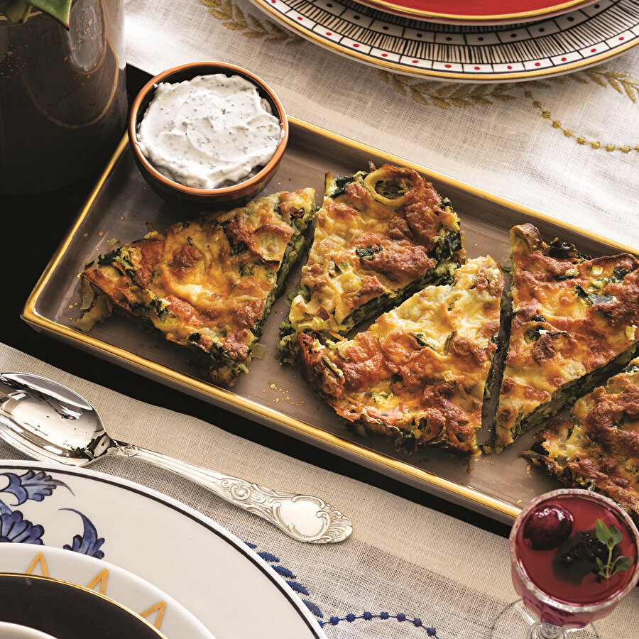 Pırasa ve Ispanaklı Mücver