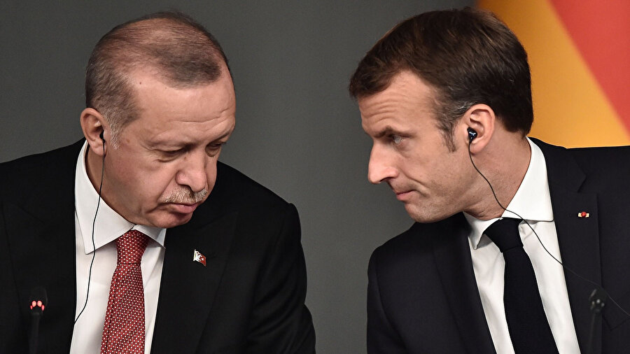 Cumhurbaşkanı Erdoğan ve Macron- Arşiv