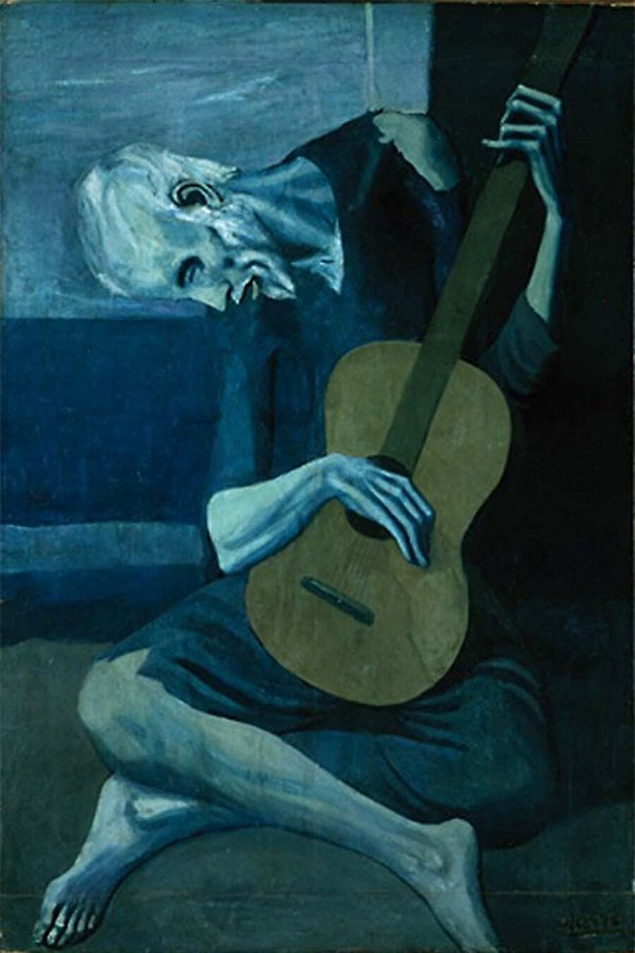 Pablo Picasso, Yaşlı Gitarcı,1903-1904.