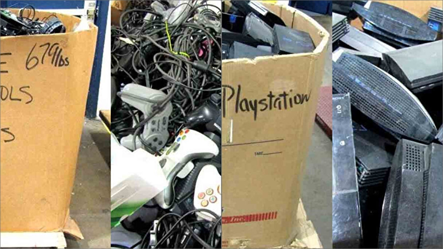 450 kg ağırlığında içi PlayStation dolu kutu 850 dolardan açık artırmaya çıkarıldı