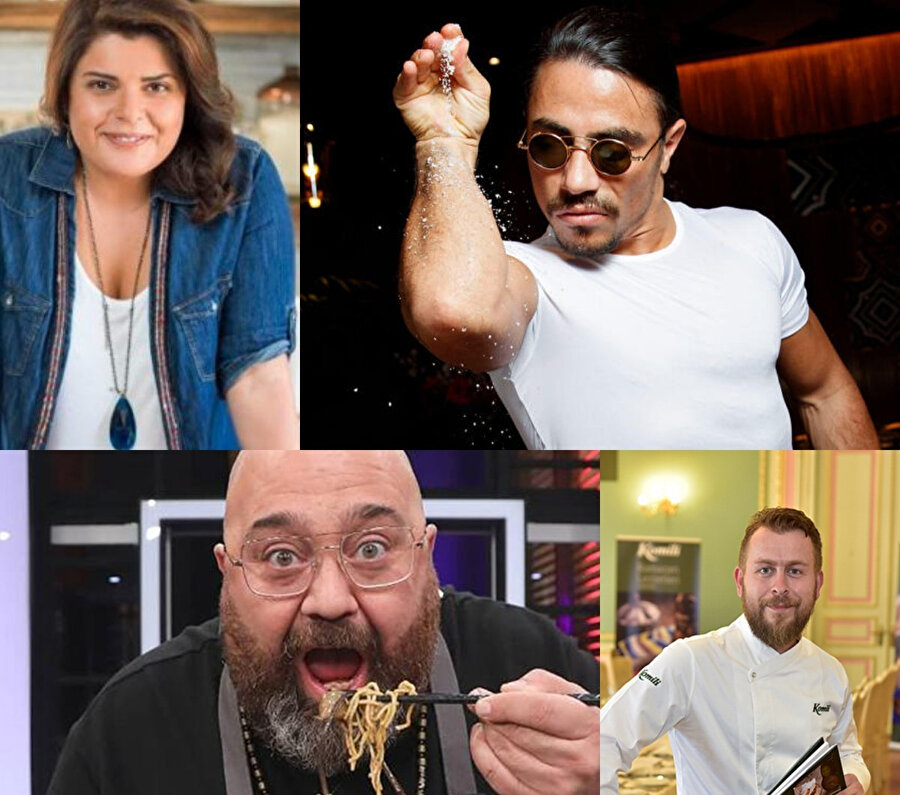 Masterchef'te jüri olan Somer Sivrioğlu, Nusret Gökçe, Refika Birgül ve Ömür Akkor