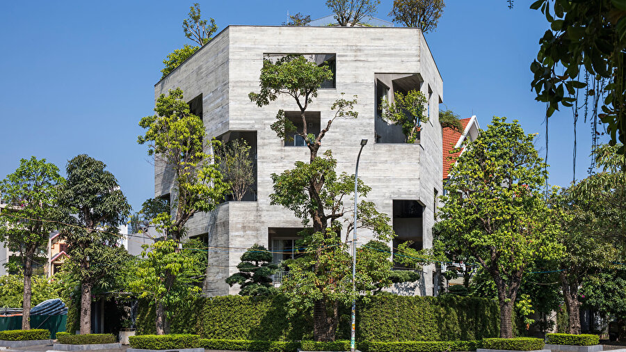 Ha Long Villa’nın sokak görünümü.