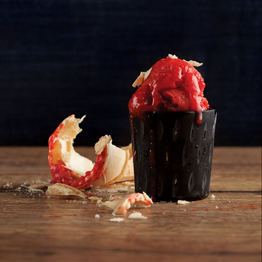 Çilekli Sorbe tarifi