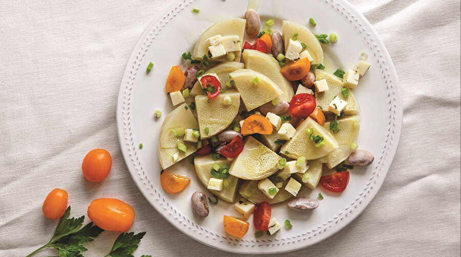 Taze Enginar ve Barbunya Salatası