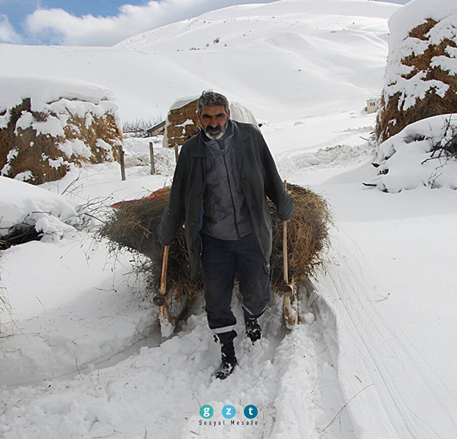 Bingöl'de besicilerin zorlu kış şartlarıyla mücadelesi