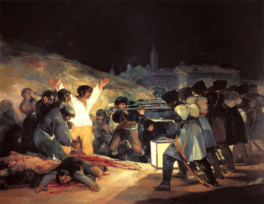 İspanyol ressam Francisco Goya’ya ait olan bu eserde, Fransızlar’ın 1808 yılında İspanyol sivillerini katlettiği mayıs günlerinden biri anlatılır.