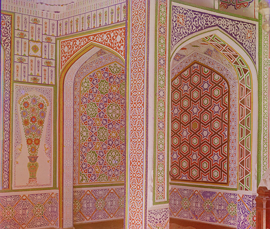 Semerkant evi mozaikleri.