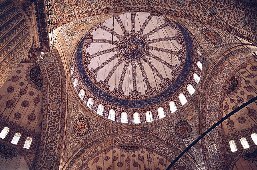 17. yüzyılda inşa edilen Sultanahmet Camii kubbesi. 