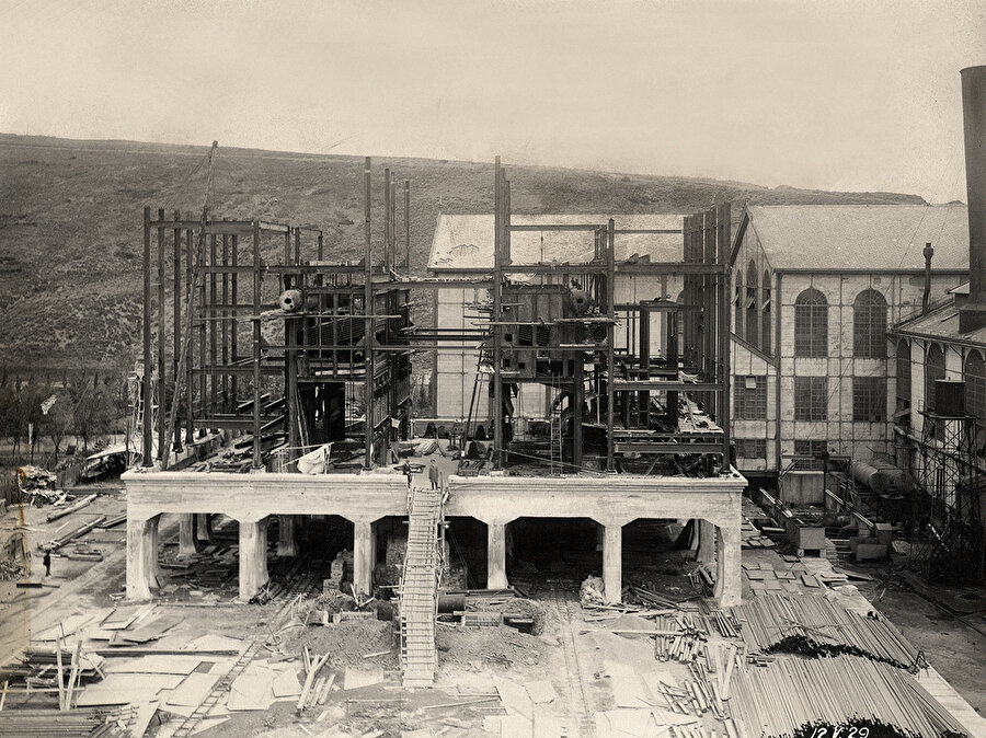 Santralistanbul’un, 1910’lardaki inşa sürecinden bir fotoğraf.