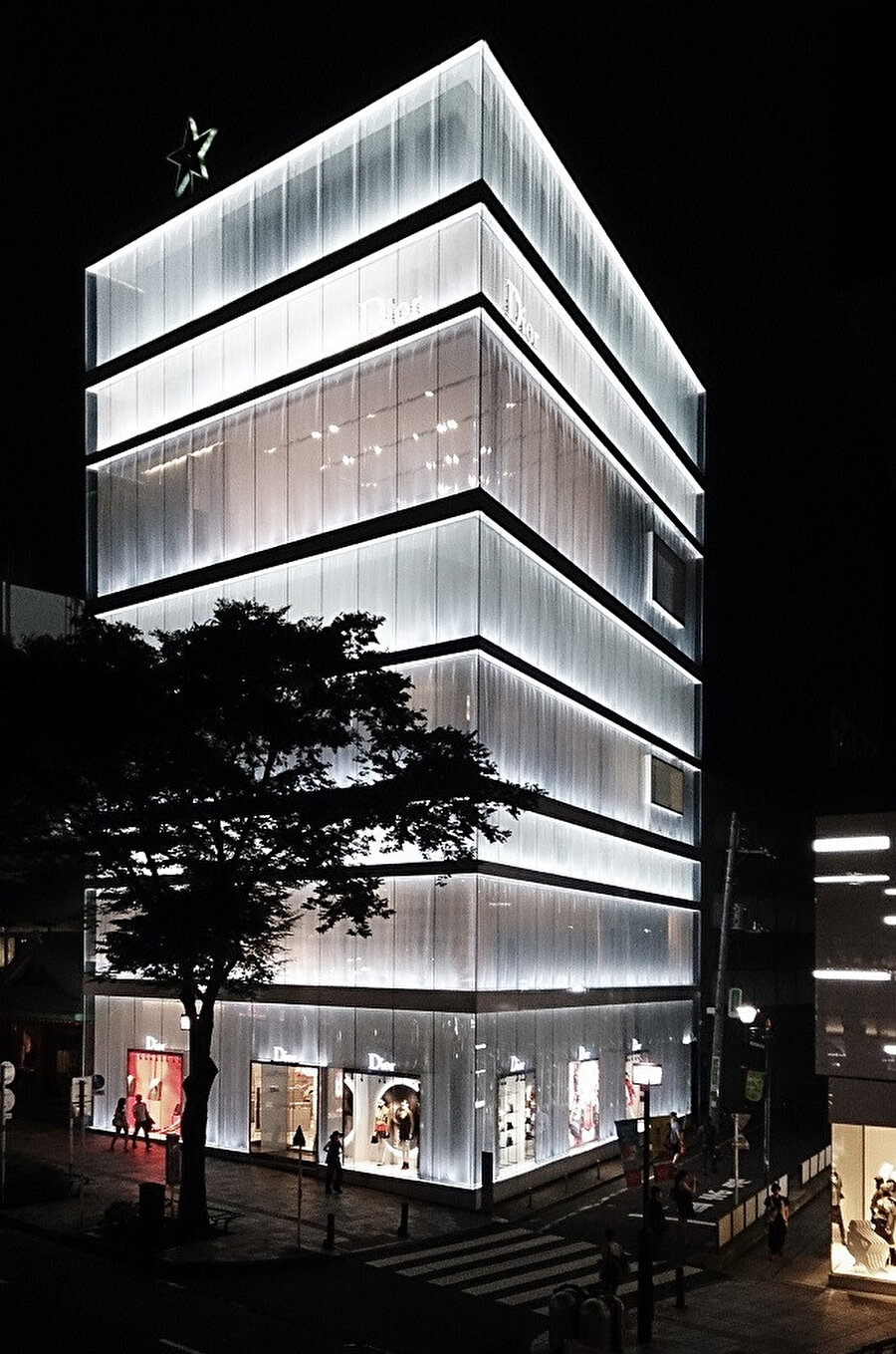 Tokyo'daki Omotesando'daki Christian Dior Binası.