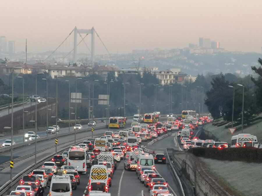 İstanbul’da trafik yoğunluğu