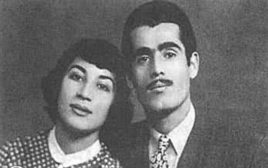 Füruğ Ferruhzad ve eşi Perviz Şapur.