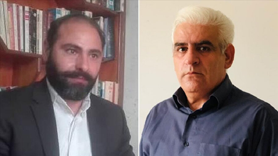 Azerbaycan Türkü aktivistler Muhtar İbrahimi (solda) ve Musa Ziya Gergeri.