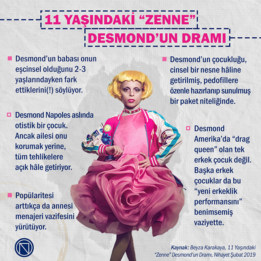 11 yaşındaki "zenne" Desmond'un dramı