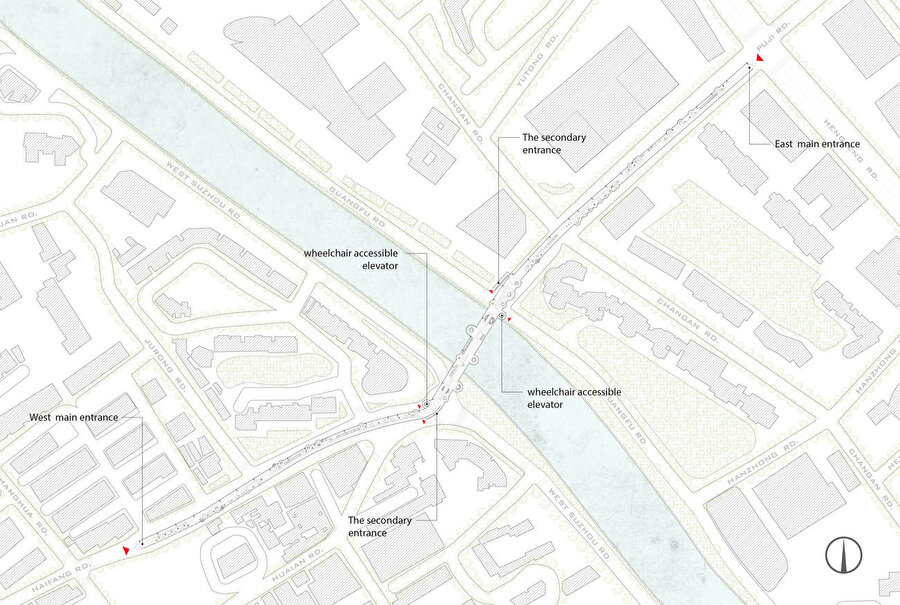 Köprü vaziyet planı, üst ölçek.