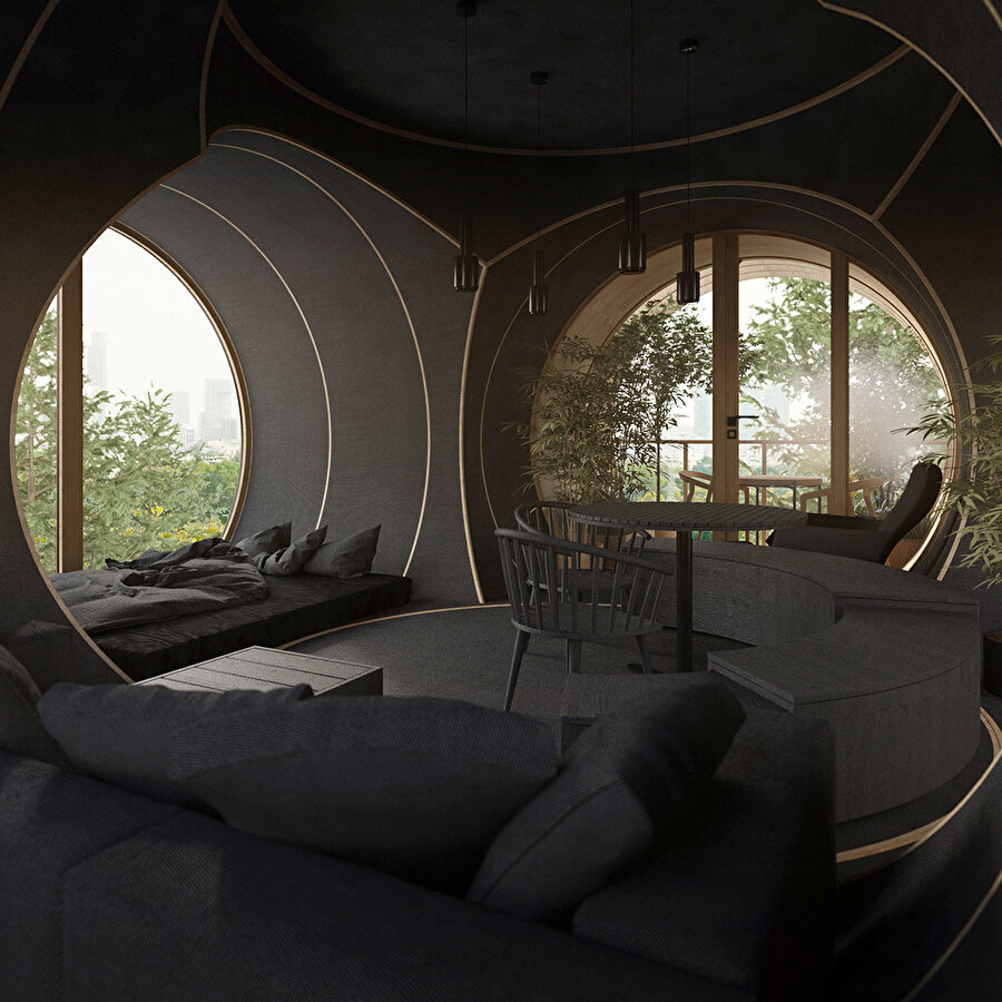 Bert’in iç mekanı.