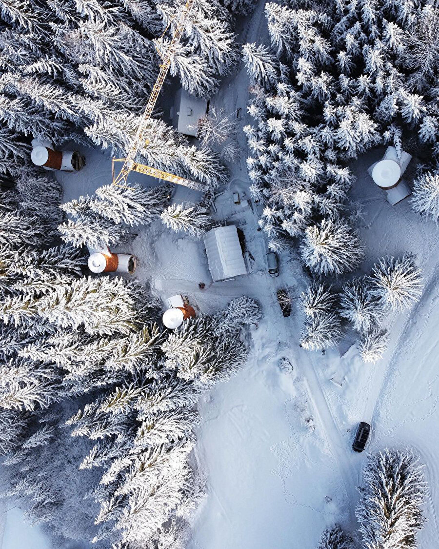 Karlar altındaki ilk inşa edilen Bert’ler.