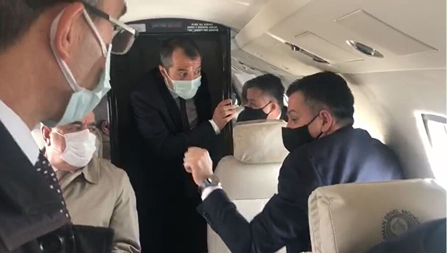 Uçağın içinden ilk görüntü