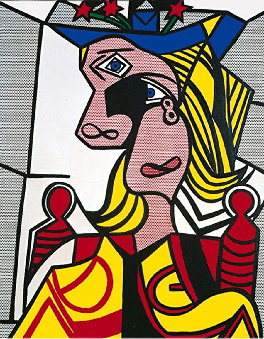 Roy Lichtenstein: Woman with Flowered Hat (Çiçekli Şapkalı Kadın), 1963.